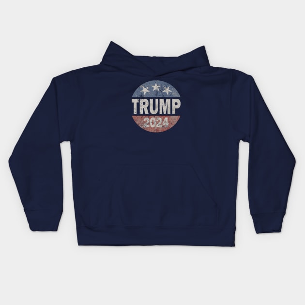 Vintage Trump 2024 Kids Hoodie by Etopix